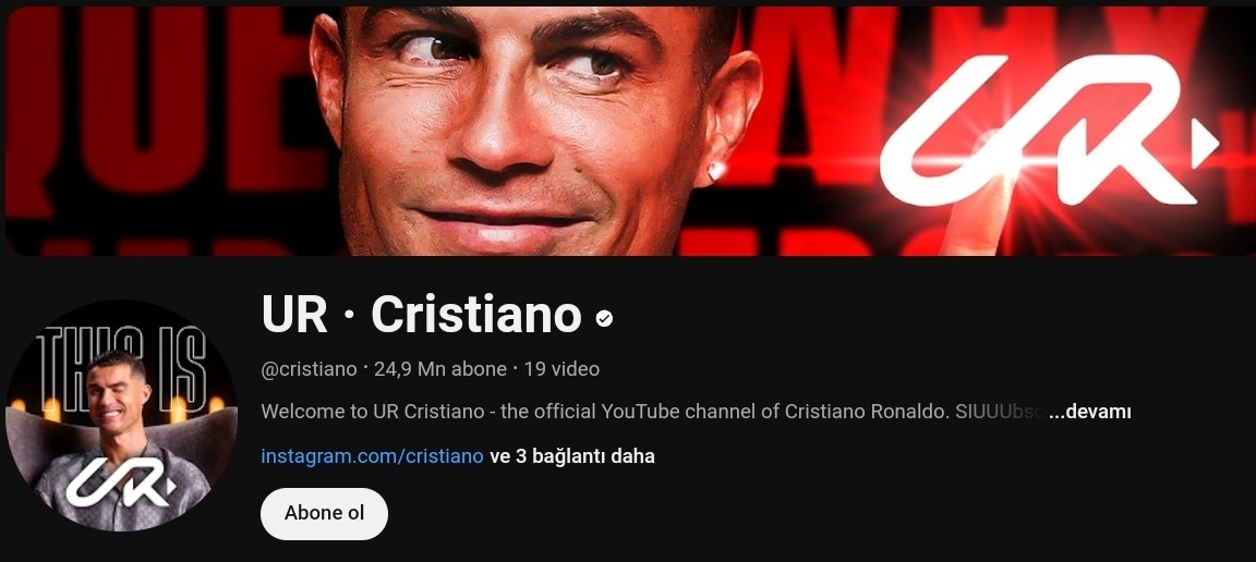 Ronaldo'nun YouTube Macerası