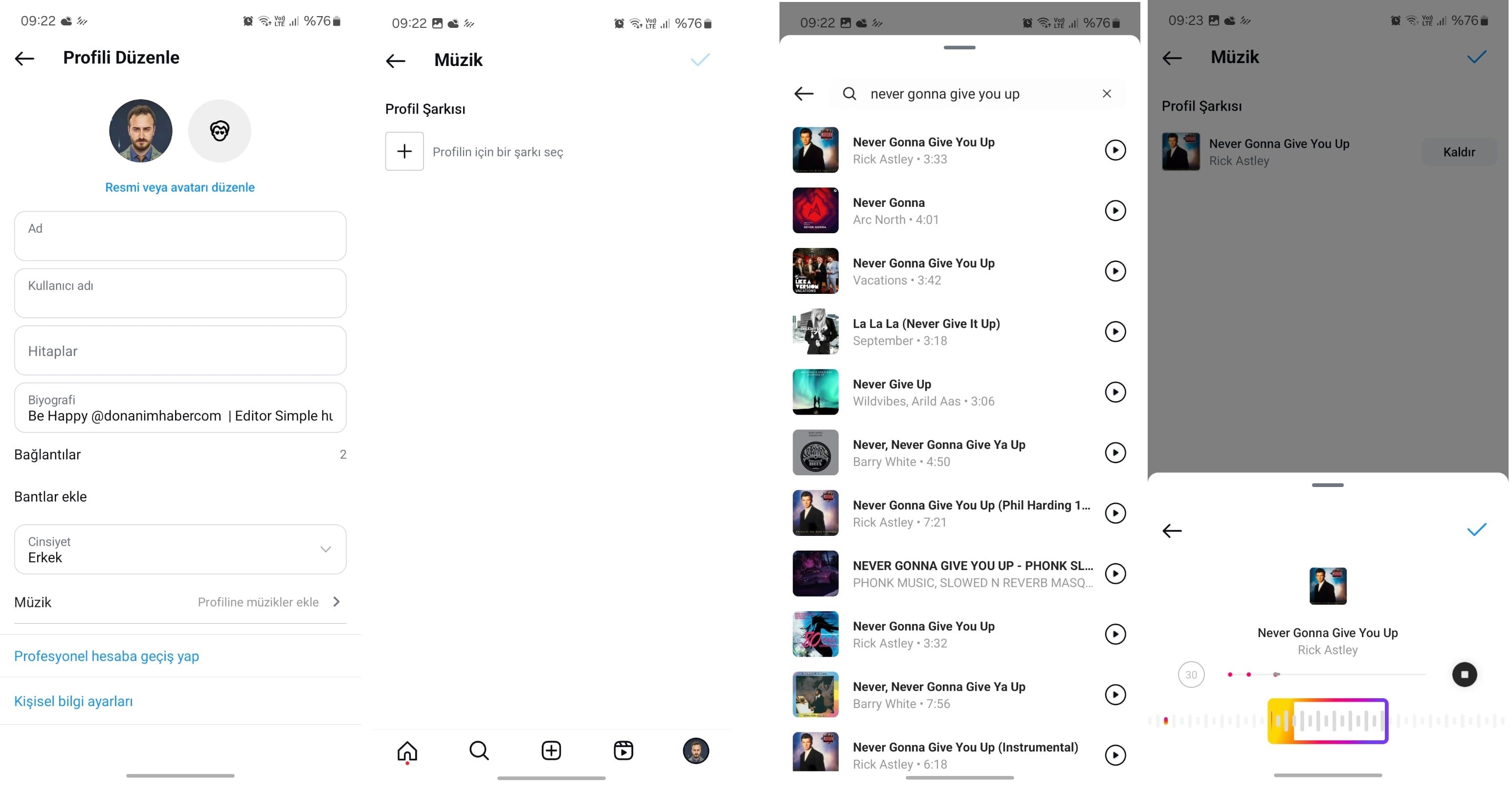 Instagram Profilinize Müzik Nasıl Eklenir?