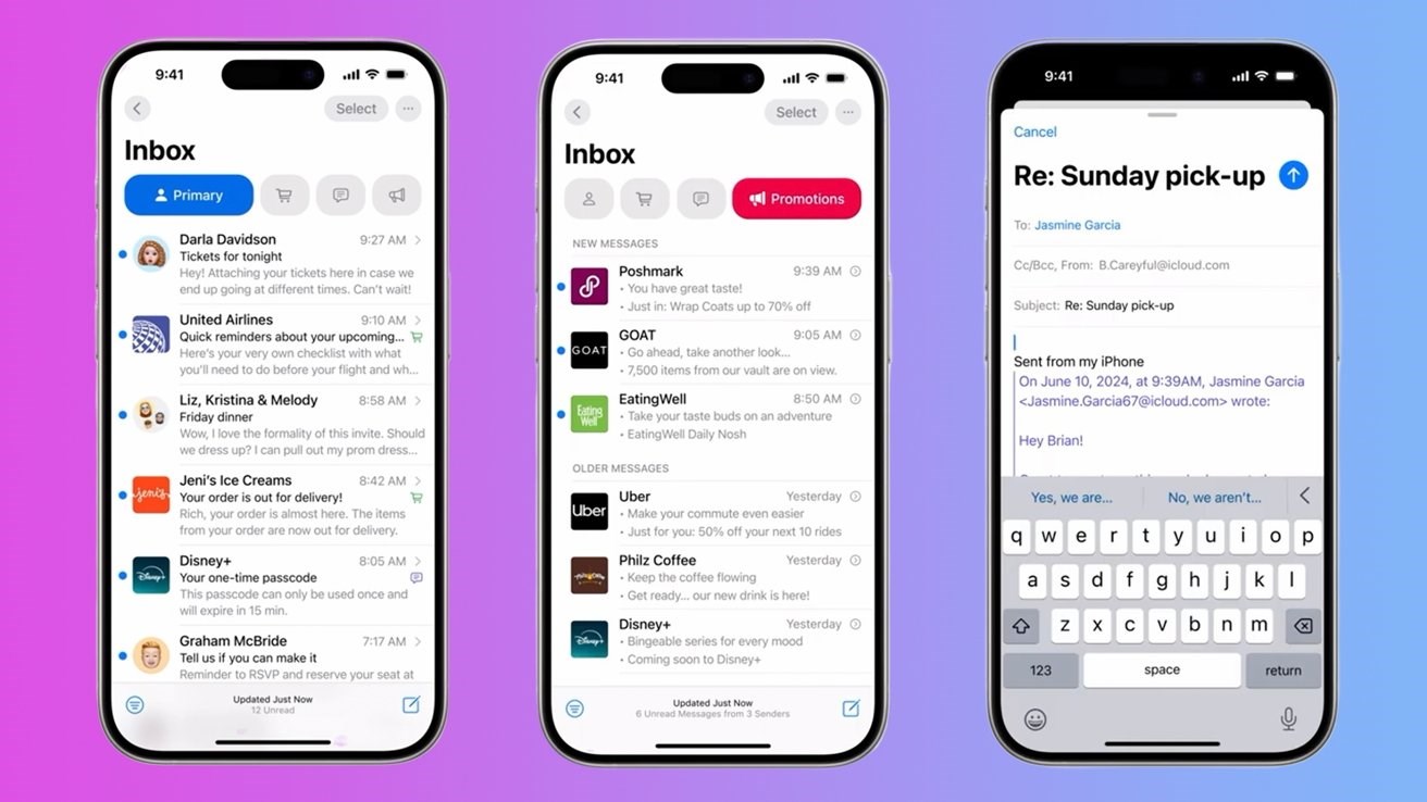 Apple'ın iOS 18 ile Mail Uygulamasına Gelen Yenilikler